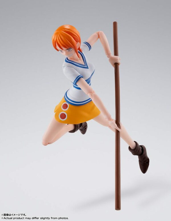 NAMI ROMANCE DAWN- FIGURA PVC 14 CM ONE PIECE SH FIGUARTS BANDAI TAMASHII - Imagen 6