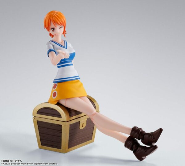 NAMI ROMANCE DAWN- FIGURA PVC 14 CM ONE PIECE SH FIGUARTS BANDAI TAMASHII - Imagen 7