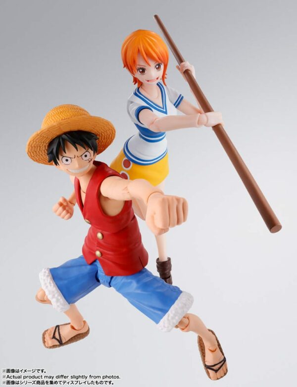 NAMI ROMANCE DAWN- FIGURA PVC 14 CM ONE PIECE SH FIGUARTS BANDAI TAMASHII - Imagen 12