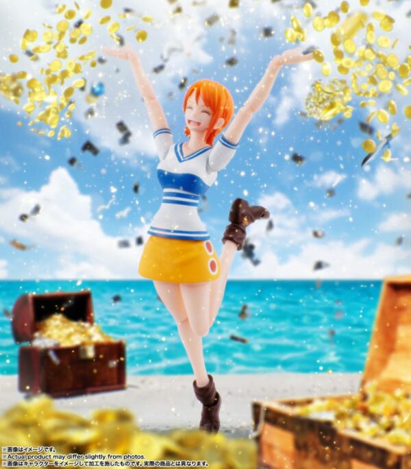 NAMI ROMANCE DAWN- FIGURA PVC 14 CM ONE PIECE SH FIGUARTS BANDAI TAMASHII - Imagen 13