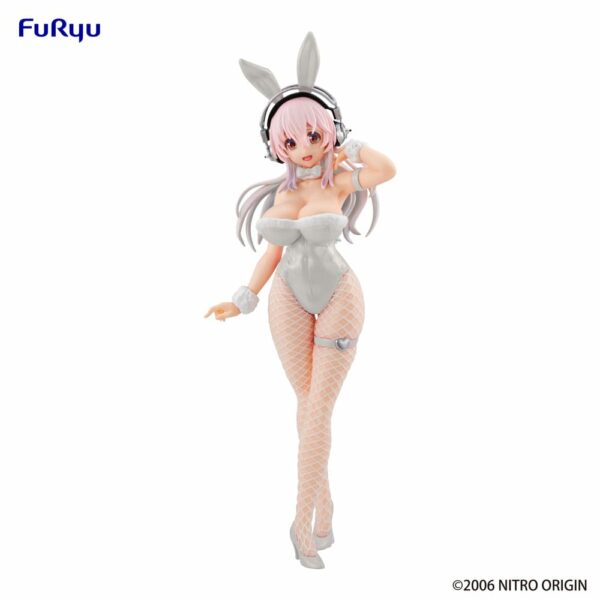 SUPER SONICO PEARL WHITE VERSION BICUTE BUNNIES FIGURA PVC 30 CM SUPER SONICO FURYU