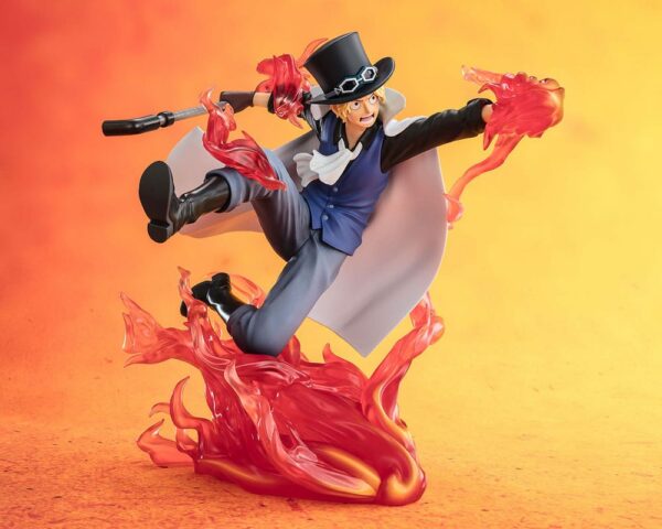 One Piece Figuarts ZERO Extra Battle Figura PVC Sabo Fire Fist Rook Check 19 cm Bandai Tamashii - Imagen 3
