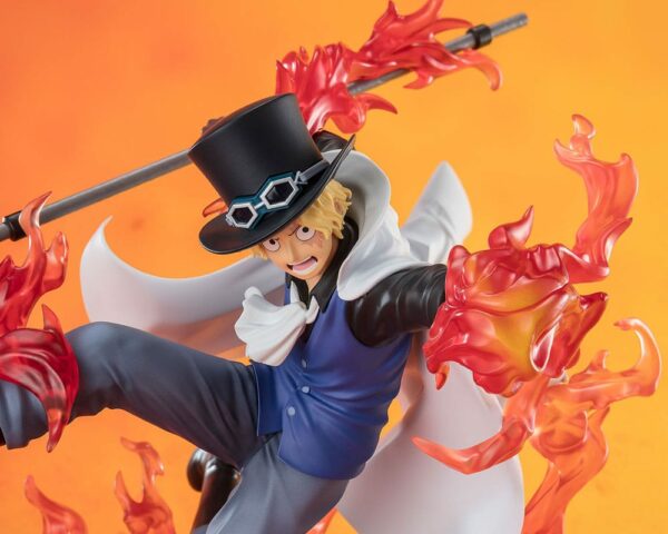 One Piece Figuarts ZERO Extra Battle Figura PVC Sabo Fire Fist Rook Check 19 cm Bandai Tamashii - Imagen 5
