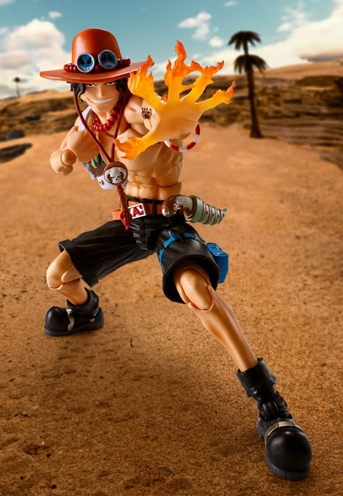PORTGAS D. ACE FIRE FIST VERSION FIGURA PVC 15,5 CM ONE PIECE SH FIGUARTS COLLECTORS SHOP BANDAI TAMASHII - Imagen 9