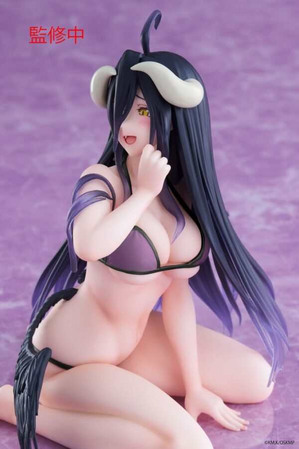 ALBEDO SWIMSUIT VERSION RENEWAL EDITION DESKTOP CUTE FIGURA PVC 13 CM OVERLORD TAITO - Imagen 12