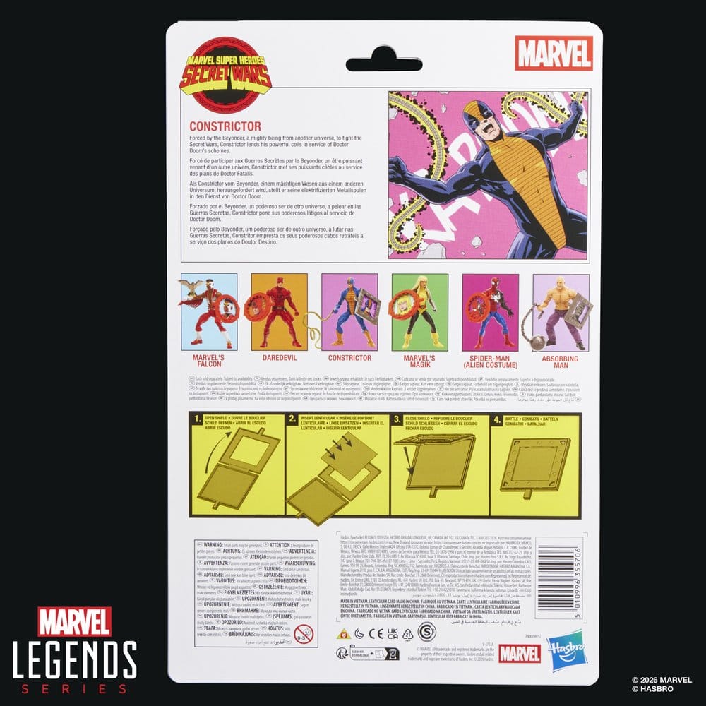 CONSTRICTOR FIGURA PVC 15 CM SECRET WARS MARVEL LEGENDS SERIES HASBRO - Imagen 6